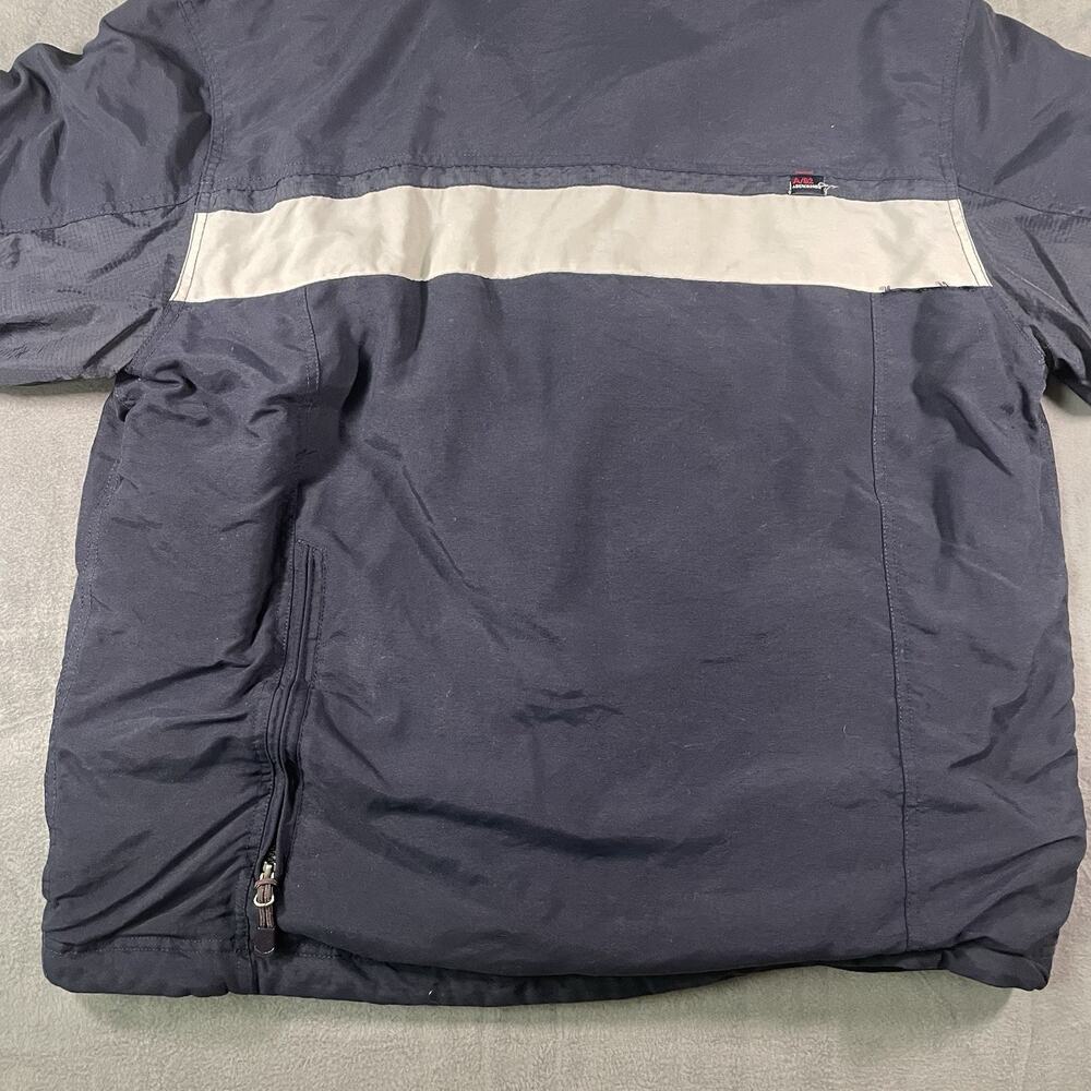 Y2K Abercrombie & Fitch A92 Jacket Mens L Fleece Lined Zip Coat Navy - Picture 14 of 16